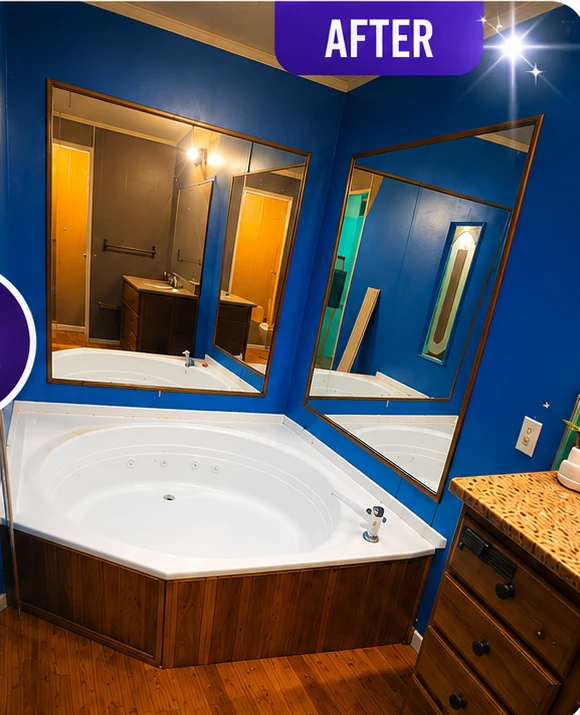 Bathroom after cleaning