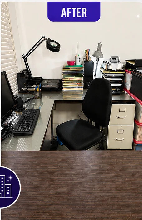 Office after cleaning